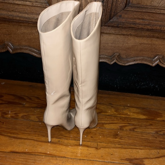 Steve Madden Sarina Patent Pointed Toe Stiletto Boots - Picture 8 of 16